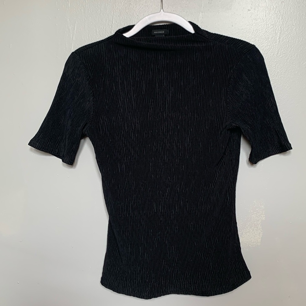 ☁️ Ribbed Halogen Mockneck Top ☁️